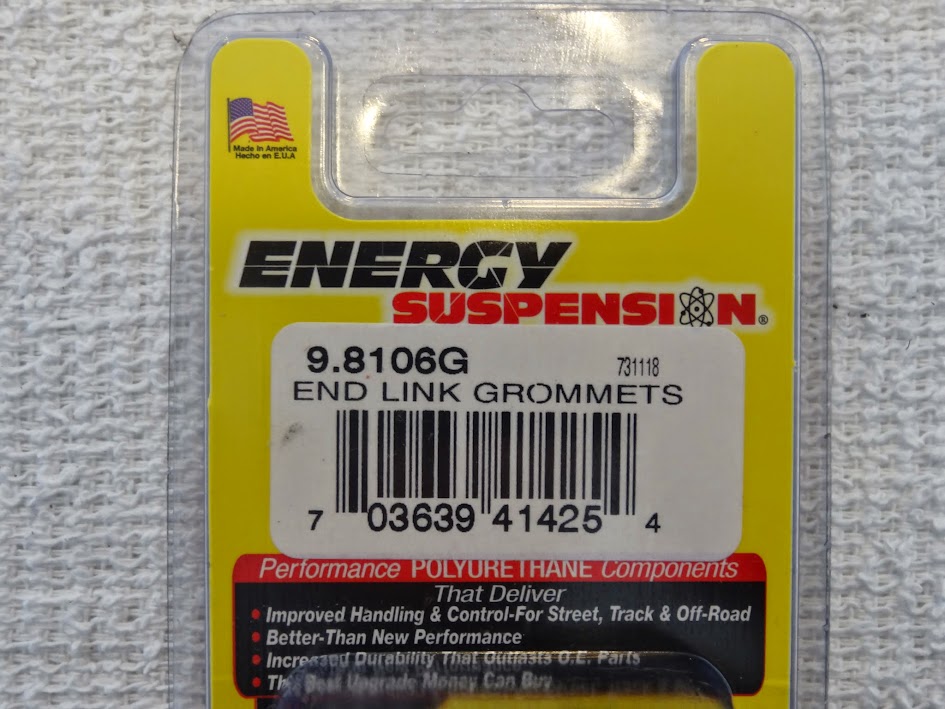 Energy Suspension 9.5123G 19MM SWAY BAR BUSHING SET 