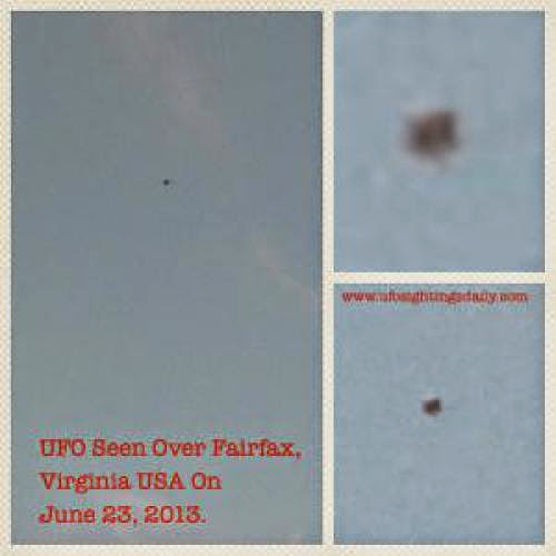 Mail In Report Ufo Over Fairfax Virginia On June 23 2013
