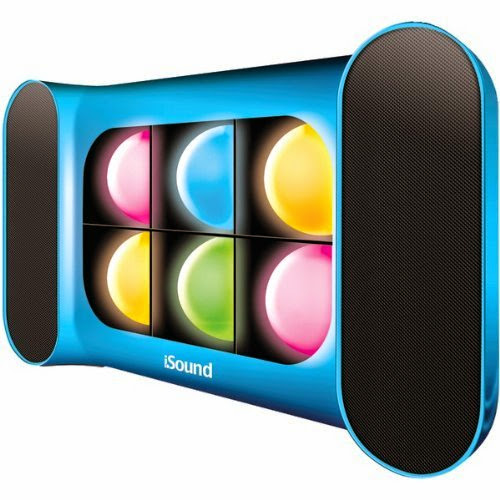  Dreamgear Iglow Pro Bluetooth Speaker With Dancing Lights  &  Rechargeable Battery (blue)
