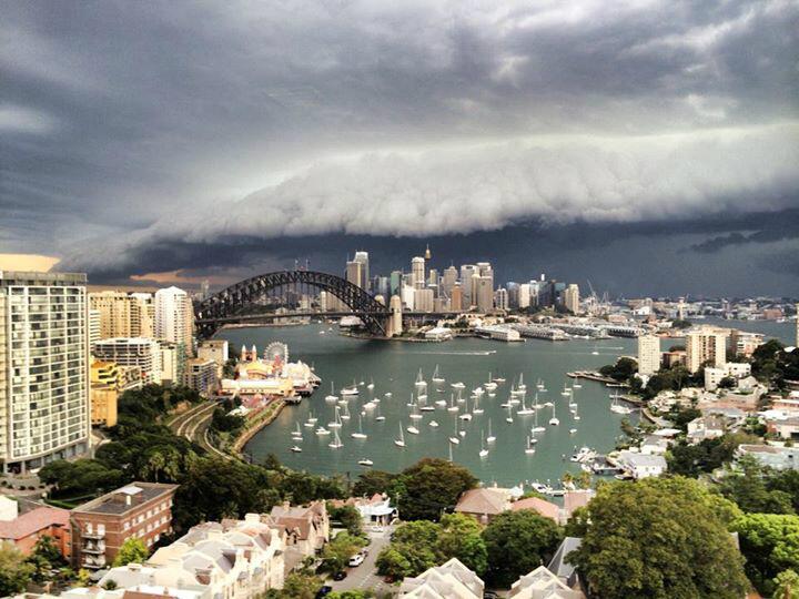 Apocalíptica tormenta en Sidney