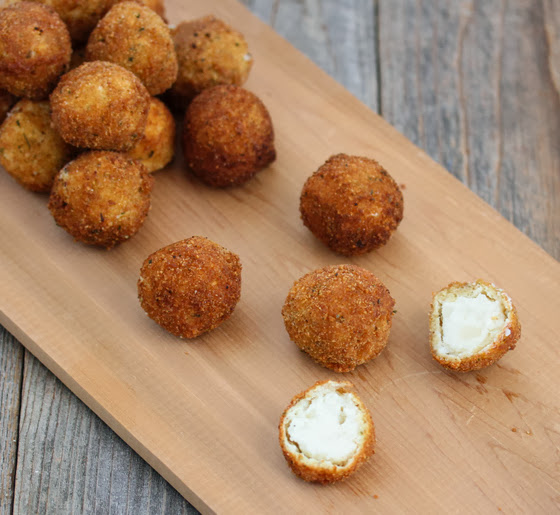 photo of Fried Mashed Potato Balls scattered on a board