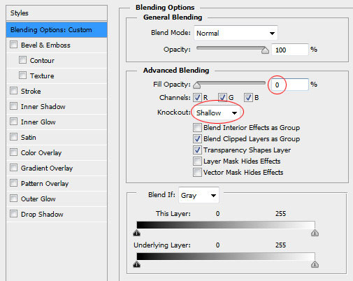 Blending Options