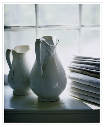 white china pitchers