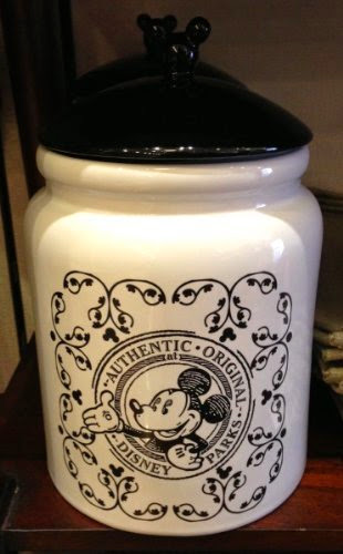  Disney Park Mickey Mouse Pattern Large Canister Cookie Jar NEW