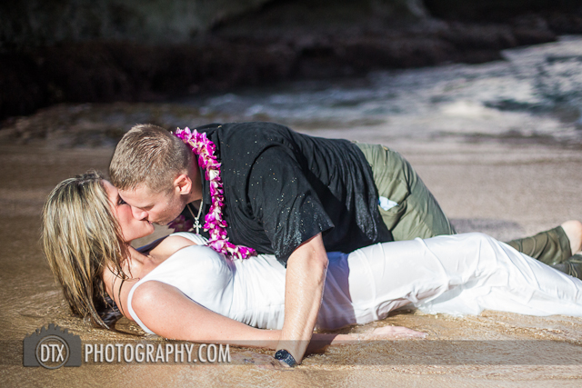 Hawaii wedding photography trash the dress