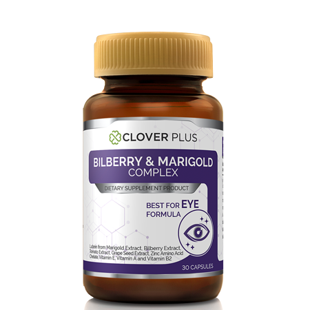 2. อาหารเสริมบำรุงสายตา Clover Plus Bilberry And Marigold Complex