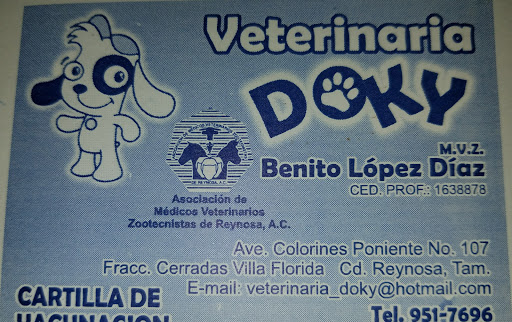 Veterinaria DOKY, Av de los Colorines Pte 107, Villa Florida Sector B, Vista Hermosa, 88715 Reynosa, Tamps., México, Cuidado de mascotas | TAMPS