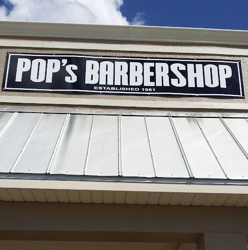Pop's Barber Shop logo