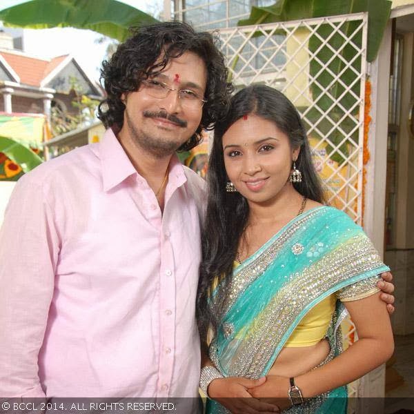  Rajesh Krishnan and Karthika Nair during the launch of the film Melody, held in Bangalore. 