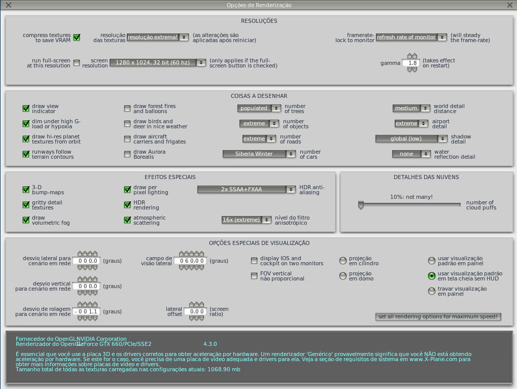 simulador - Dicas para aumentar o desempenho do X-Plane 10 e dicas para se preparar para o PP tirando o máximo proveito deste simulador Config