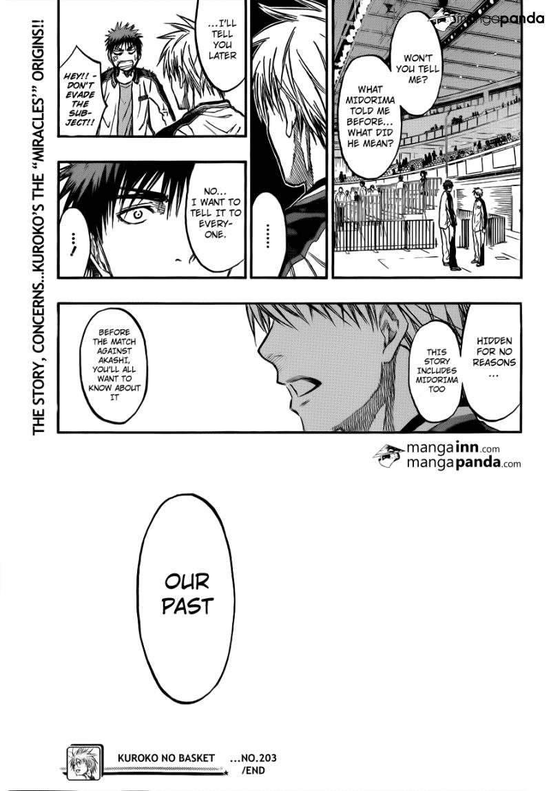 Kuroko no Basket Manga Chapter 203 - Image 21