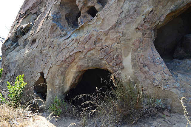 large, hollow rock