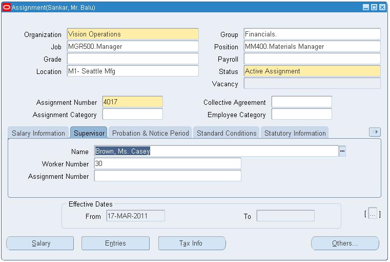 employee assignment query in oracle apps