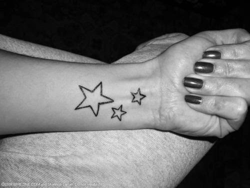 star tattoos for girls on the wrist