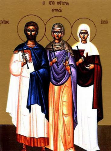 The Holy Martyrs Peter Dionysius Andrew Paul Christina