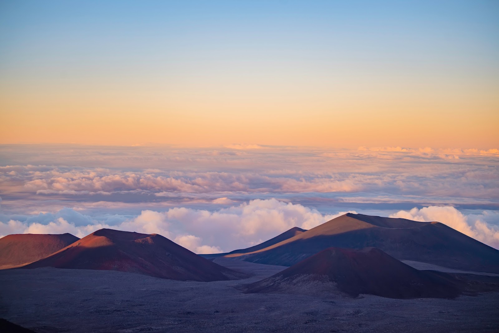 A breathtaking view from Mauna Kea's dormant summit.