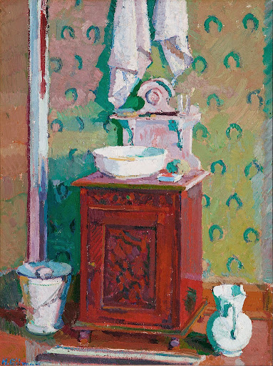 Harold Gilman - Interior with a washstand