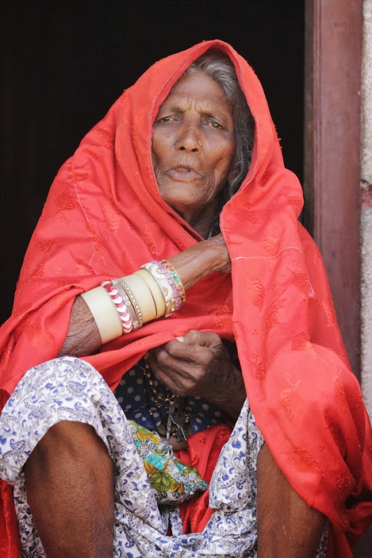 An Elderly Woman from the nomadic Lambani Tribe