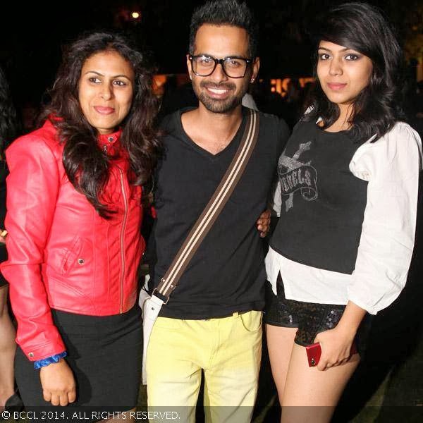 Usha, Vanshi and Navya during Bangalore Fashion Week party. 
