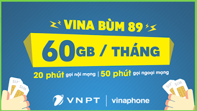 Miễn phí 60GB data 3G/4G, gọi thoải mái với gói VD89 của Vinaphone