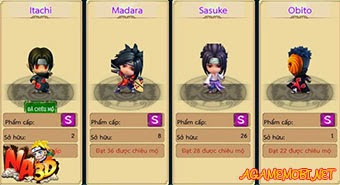Đại gia tộc Uchiha trong game NA 3D