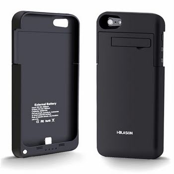 i-Blason PowerSlider Lightning iPhone 5 Rechargeable External Battery Glider Full Protection Case with Apple new 8 Pin Lightning Charging Connectors - AT&T, Sprint, Verizon (Black)