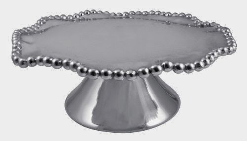 Mariposa Pearled Wavy Cake Stand