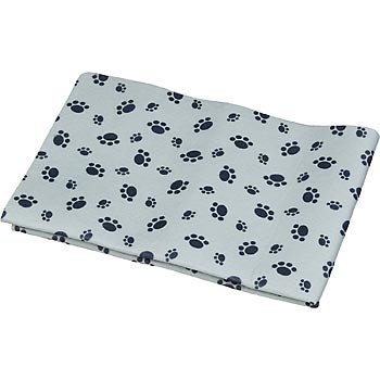 Petco Paw Print Blue & Gray Litter Mat, Medium