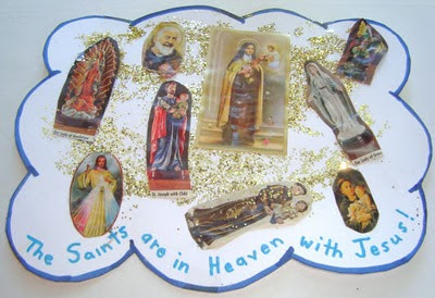 The saints are in heaven with Jesus cloud craft
