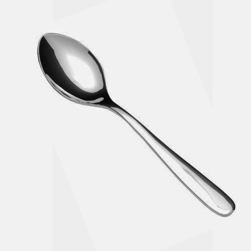 Fortessa 18/10 Stainless Steel Flatware Grand City Table Spoon, Set of 12