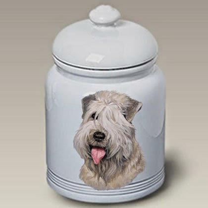  Soft Coated Wheaton Terrier - Linda Picken Treat Jar