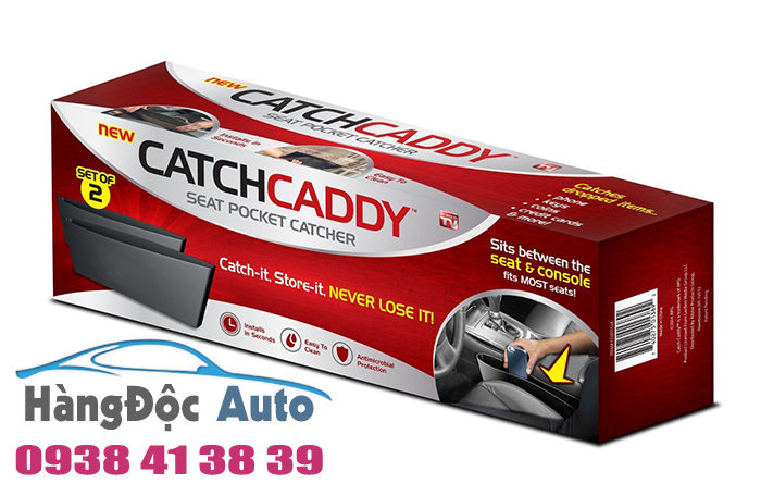 Ngăn đựng đồ chống rơi tiện dụng trên xe hơi ngan dung do, ngan dung do tien dung, catchcaddy, khuyen mai, giam gia
