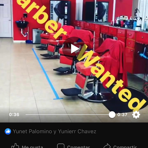 Blends barbershop and beauty salon logo