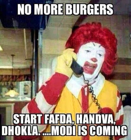 More Burgers  Start Fafda, Handva, Jalebi and Dhokla !! Narendra Modi is coming !! After narendra modi Win