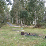 Looking across Clover Flat camping area