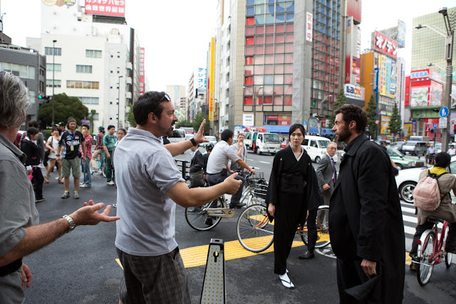 The Wolverine director James Mangold shooting in downtown Tokyo
