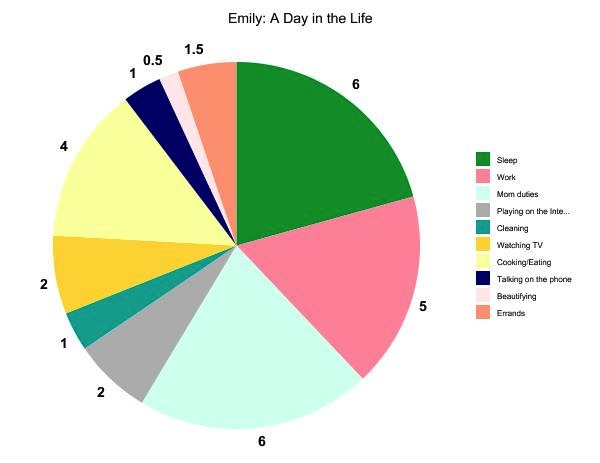not enough hours in the day pie chart