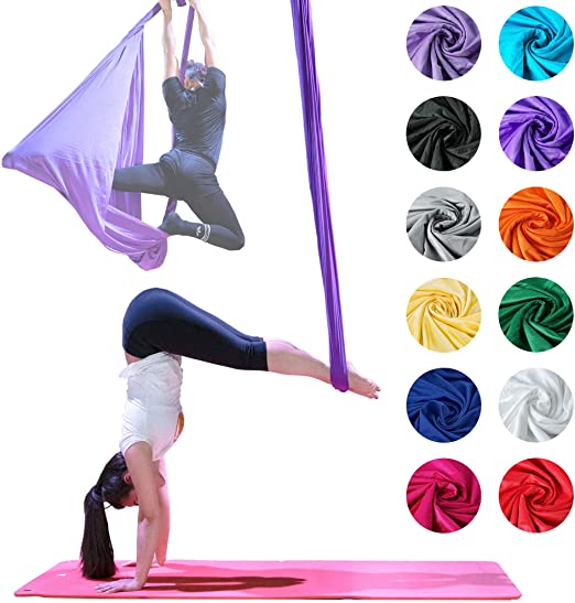 Firetoys Professional Aerial Yoga Hammock, Made in The UK, Safety Tested & Certified - Lots of Colors!