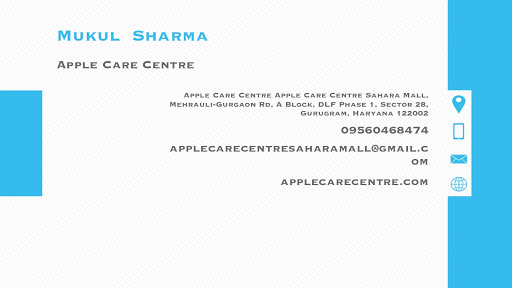 Apple Care Centre, Sahara Mall, Mehrauli-Gurgaon Rd, A Block, DLF Phase 1, Sector 28, Gurugram, Haryana 122002, India, Electronics_Retail_and_Repair_Shop, state HR
