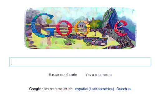 Google hace homenaje a Machu Picchu con un Doodle