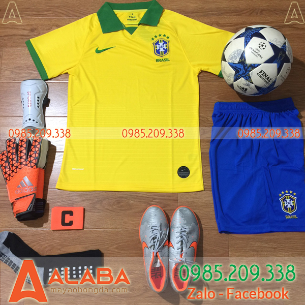Thời trang nam: áo đội tuyển Brazil 2019 màu vàng Ao-doi-tuyen-brazil-2019-vang-co-co