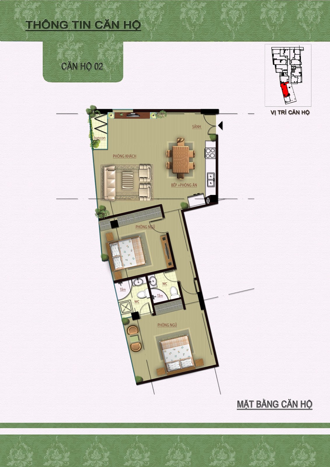 Chi tiết căn 02 Núi Trúc Square Chi tiết căn 02 Núi Trúc Square