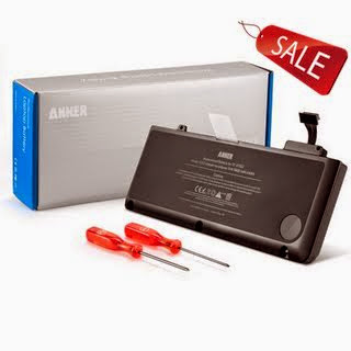 Anker® New Laptop Battery for Apple A1322 A1278 (2009 Version) Unibody MacBook Pro 13'', fits MB990*/A MB990LL/A MB990J/A+Two Free Screwdrivers - 18 Months Warranty [Li-Polymer 6-cell 5800mAh/64Wh]