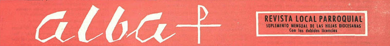 Capçalera de la revista parroquial Alba.