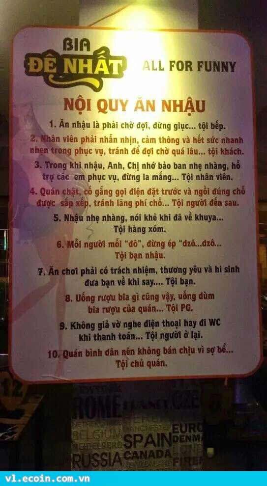 Ăn nhậu và Tội Qui !!!