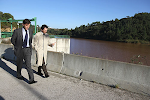 José Diogo Albuquerque e Humberto Marques na Barragem do Arnoia