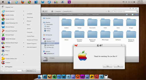 Silver Mac theme For Windows Seven Silver Mac theme For Windows Seven,mac
