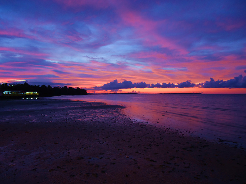 Twilight Over Water Village
