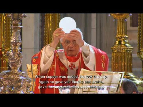 The Pope At Westminster Cathedral