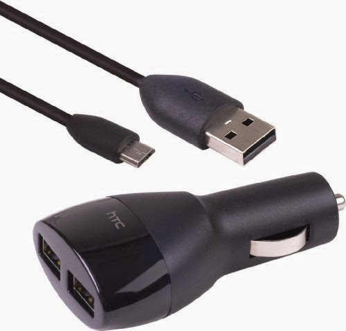 MicroUSB Car Charger for HTC Thunderbolt - Black
